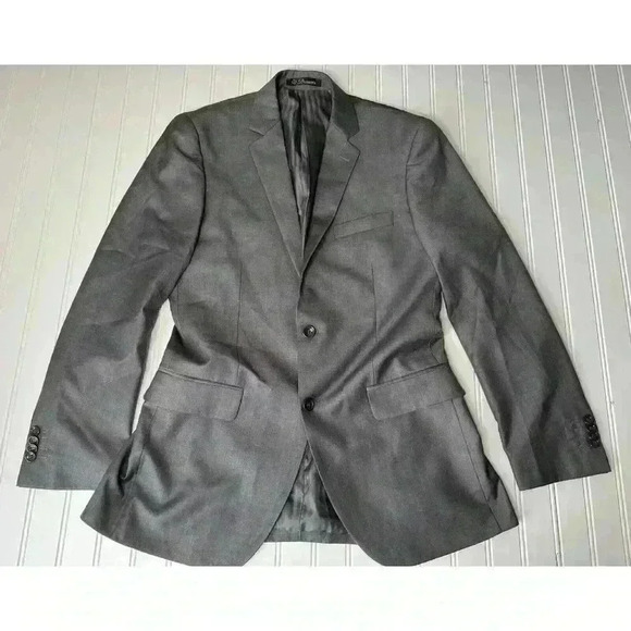Demantie Italy Men’s Suit Jacket Hand Tailored Gray 38 R Blazer Sport Coat Wool - Picture 1 of 5